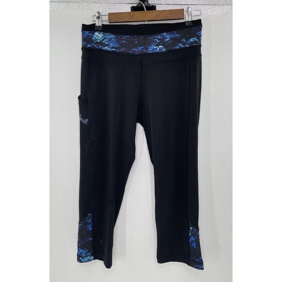 Huntworth Women’s Black‎ Cropped Active Pants Size Medium - Picture 1 of 10
